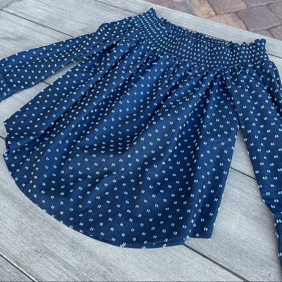 DEREK LAM 10 CROSBY off shoulder long sleeve top blouse FREE SHIPPING - Picture 2 of 12